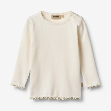 Wheat Main T-skjorte L/S Ida T-Shirt 3182 ivory