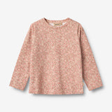 Wheat Main T-skjorte L/S Manna Jersey Tops and T-Shirts 9566 rose dust flower meadow