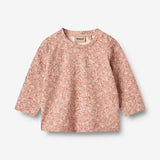 Wheat Main T-skjorte L/S Manna Jersey Tops and T-Shirts 9566 rose dust flower meadow