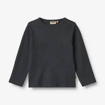Wheat Main T-skjorte L/S Milo T-Shirt 1432 navy