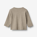 Wheat Main T-skjorte L/S Milo T-Shirt 0072 gravel melange