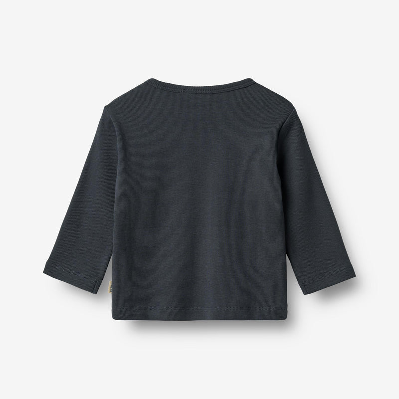 Wheat Main T-skjorte L/S Milo T-Shirt 1432 navy