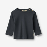 Wheat Main T-skjorte L/S Milo T-Shirt 1432 navy