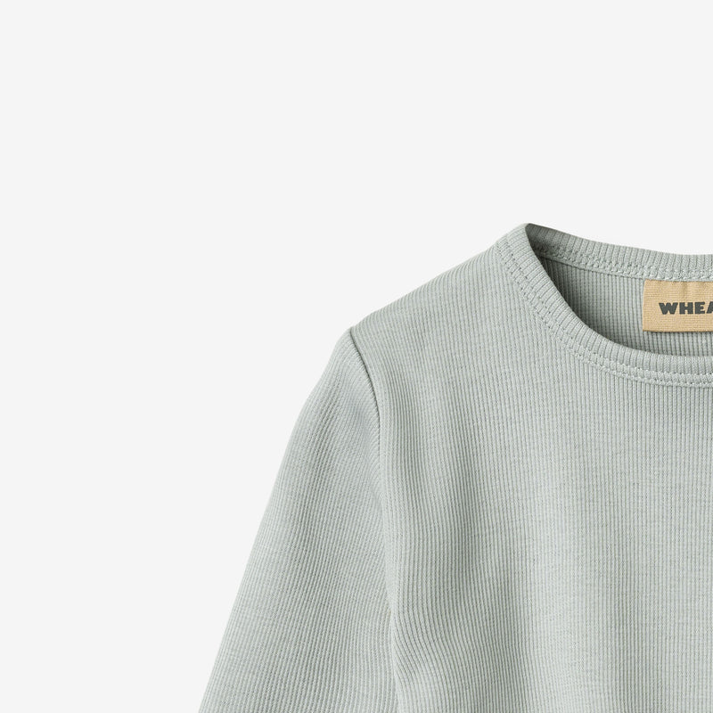 Wheat Main T-skjorte L/S Milo T-Shirt 9567 soft rain