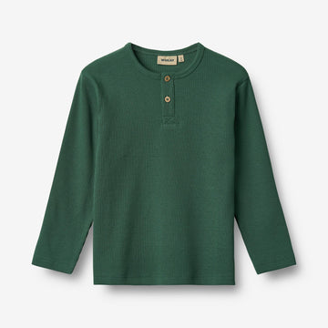 Wheat Main T-skjorte L/S Morris Jersey Tops and T-Shirts 4140 green