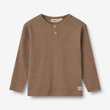 Wheat Main T-skjorte L/S Morris Jersey Tops and T-Shirts 9549 coffee melange