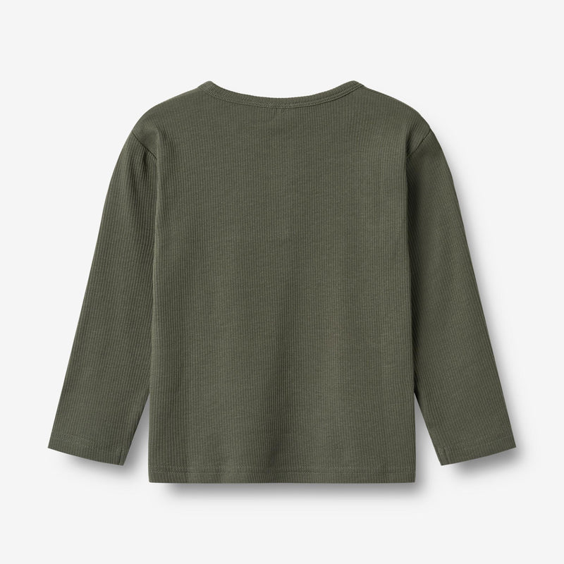 Wheat Main T-skjorte L/S Morris Jersey Tops and T-Shirts 9576 winter forest