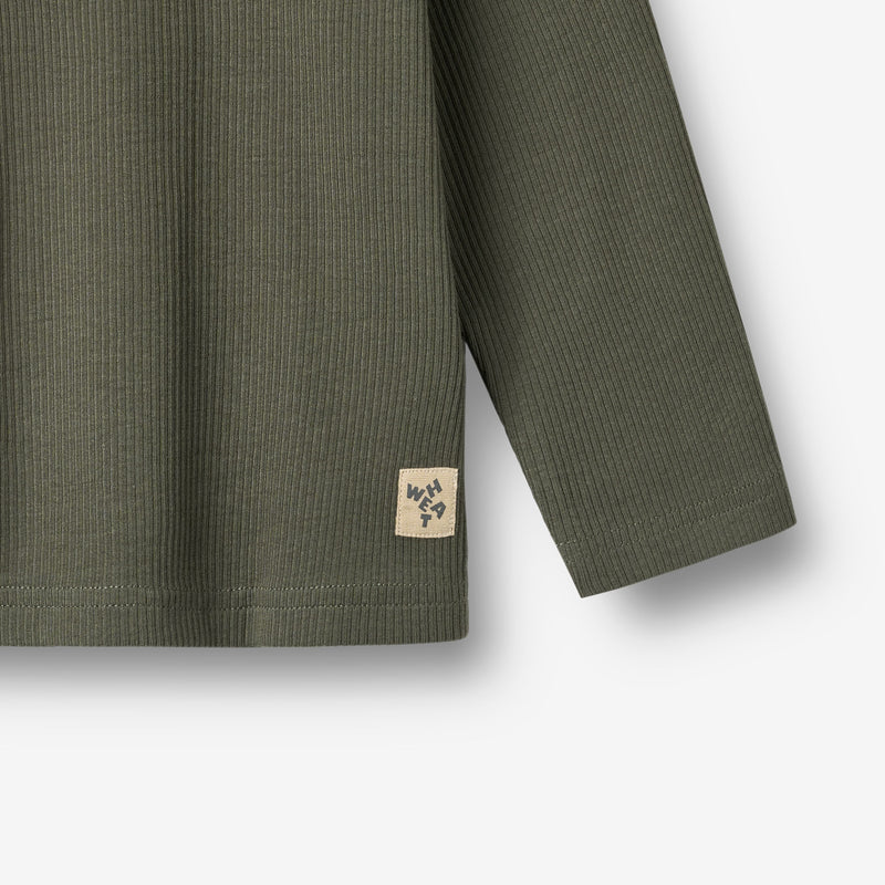 Wheat Main T-skjorte L/S Morris Jersey Tops and T-Shirts 9576 winter forest