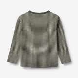 Wheat Main T-skjorte L/S Morris Jersey Tops and T-Shirts 9577 winter forest stripe