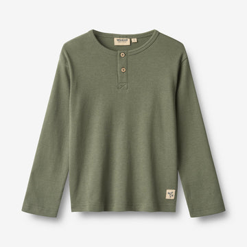 Wheat Main T-skjorte L/S Morris T-Shirt 9690 thyme