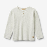 Wheat Main T-skjorte L/S Morris T-Shirt 0224 melange grey