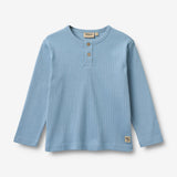 Wheat Main T-skjorte L/S Morris T-Shirt 1260 faded denim