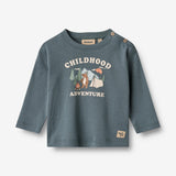 Wheat Main T-skjorte L/S Ray Jersey Tops and T-Shirts 1460 stormy weather