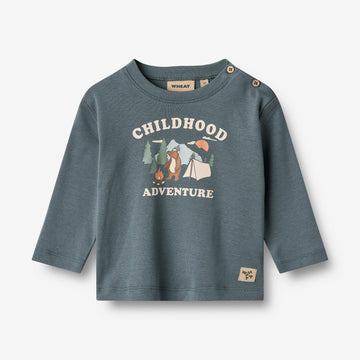 Wheat Main T-skjorte L/S Ray Jersey Tops and T-Shirts 1460 stormy weather