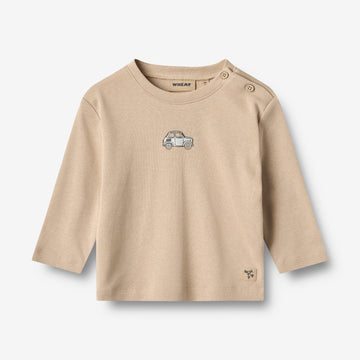 Wheat Main T-skjorte L/S Ray Jersey Tops and T-Shirts 3354 warm sand