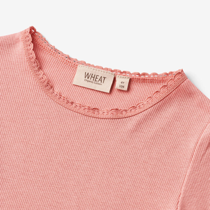 Wheat Main  T-skjorte L/S Reese Jersey Tops and T-Shirts 2509 rosette
