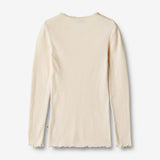 Wheat Main  T-skjorte L/S Reese Jersey Tops and T-Shirts 3171 cream