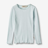 Wheat Main  T-skjorte L/S Reese Jersey Tops and T-Shirts 4030 light blue