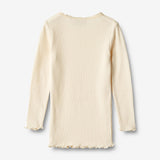 Wheat Main  T-skjorte L/S Reese Jersey Tops and T-Shirts 3171 cream