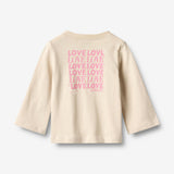 Wheat Main T-skjorte L/S Sina T-Shirt 3191 offwhite