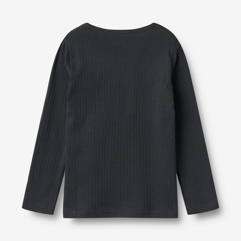 Wheat Main T-skjorte L/S Stig Jersey Tops and T-Shirts 1432 navy