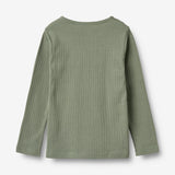 Wheat Main T-skjorte L/S Stig Jersey Tops and T-Shirts 4119 dusty green