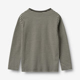 Wheat Main T-skjorte L/S Stig Jersey Tops and T-Shirts 9577 winter forest stripe