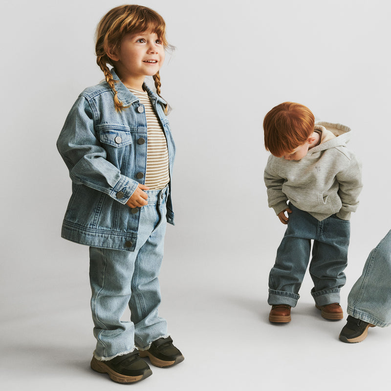 Wheat Main T-skjorte L/S Stig Jersey Tops and T-Shirts 9570 stone stripe