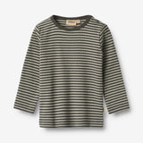 Wheat Main T-skjorte L/S Stig Jersey Tops and T-Shirts 9577 winter forest stripe
