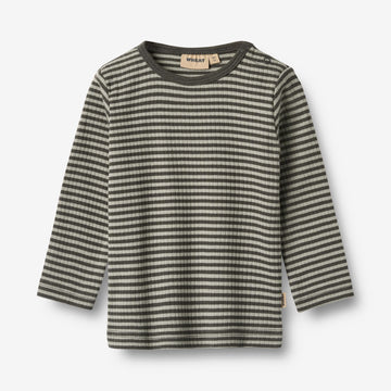 Wheat Main T-skjorte L/S Stig Jersey Tops and T-Shirts 9577 winter forest stripe