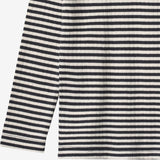 Wheat Main T-skjorte L/S Stig T-Shirt 9432 navy rib stripe