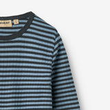 Wheat Main T-skjorte L/S Stig T-Shirt 9548 bright blue stripe