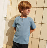Wheat Main  T-skjorte Lumi Jersey Tops and T-Shirts 1043 blue
