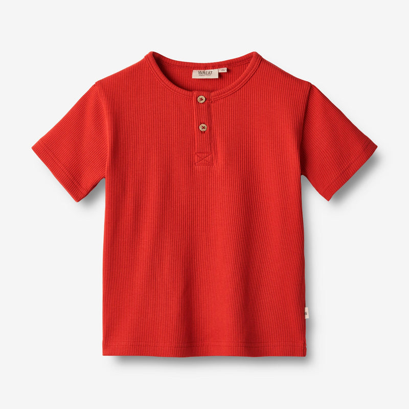 Wheat Main  T-skjorte Lumi Jersey Tops and T-Shirts 2072 red