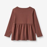 Wheat Main  T-skjorte Marcia Broderi Jersey Tops and T-Shirts 2389 plum rose