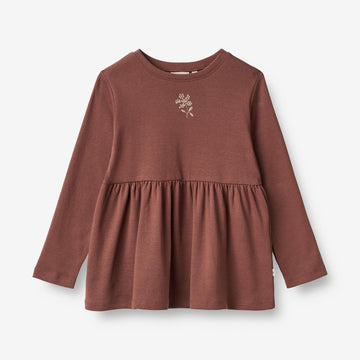 Wheat Main  T-skjorte Marcia Broderi Jersey Tops and T-Shirts 2389 plum rose