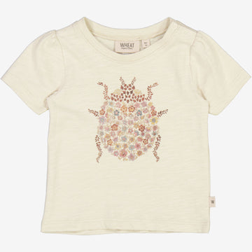Wheat Main  T-skjorte Marihøne Blomster | Baby Jersey Tops and T-Shirts 3356 chalk
