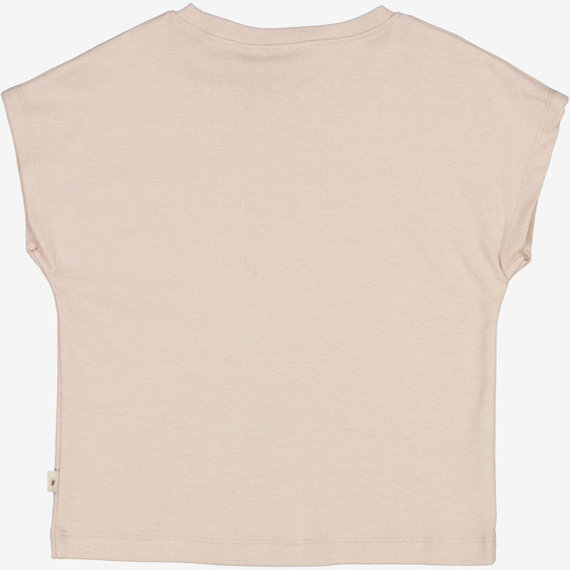 Wheat T-skjorte Marihøne Broderi Jersey Tops and T-Shirts 1356 pale lilac