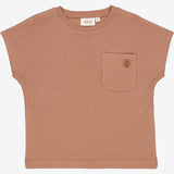 Wheat T-skjorte Marihøne Broderi Jersey Tops and T-Shirts 2102 vintage rose