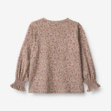 Wheat Main  T-skjorte Norma Jersey Tops and T-Shirts 0098 grey rose flowers