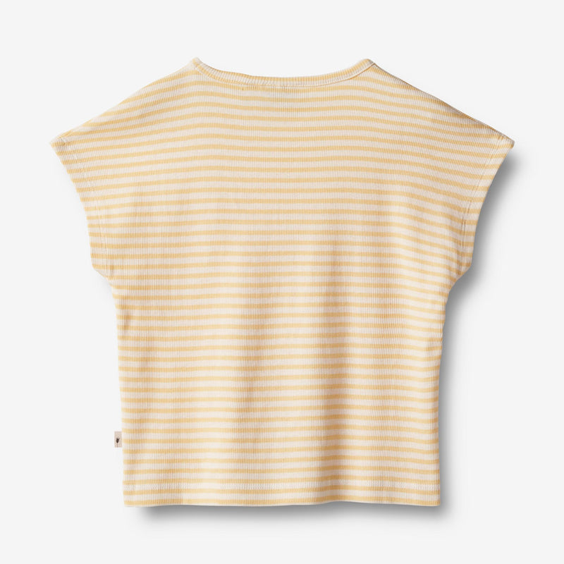 Wheat Main  T-skjorte S/S Bette Jersey Tops and T-Shirts 5002 pale apricot stripe