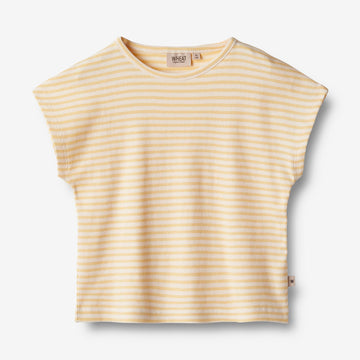 Wheat Main  T-skjorte S/S Bette Jersey Tops and T-Shirts 5002 pale apricot stripe