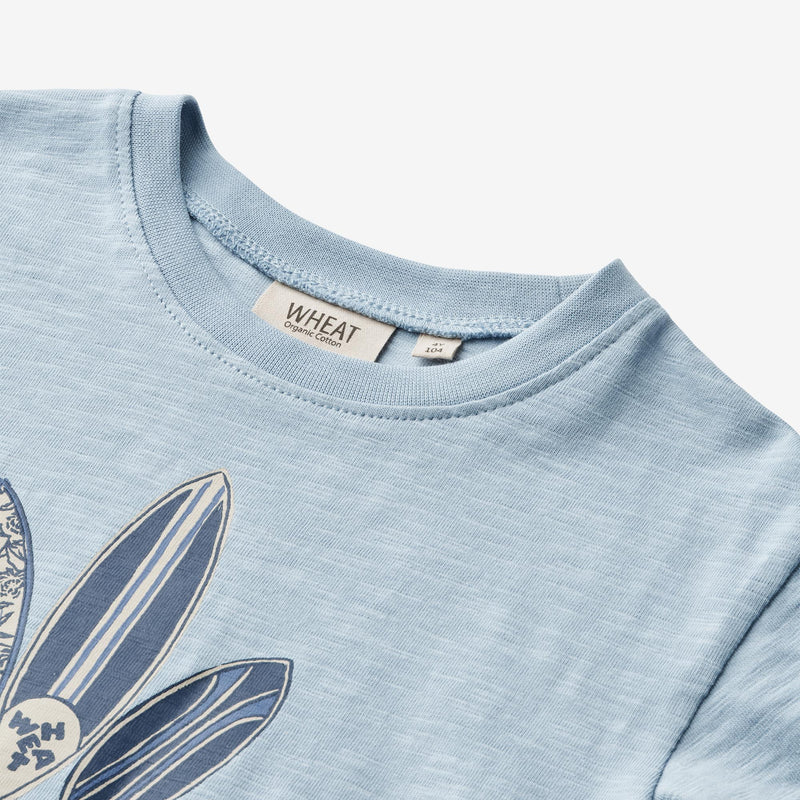 Wheat Main  T-skjorte S/S Dac Jersey Tops and T-Shirts 1049 blue summer