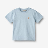 Wheat Main  T-skjorte S/S Daniel Jersey Tops and T-Shirts 1049 blue summer