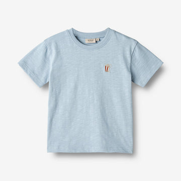 Wheat Main  T-skjorte S/S Daniel Jersey Tops and T-Shirts 1049 blue summer
