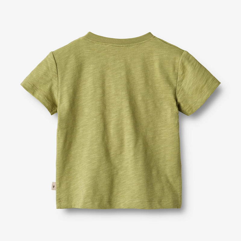 Wheat Main  T-skjorte S/S Dines Jersey Tops and T-Shirts 4122 sage
