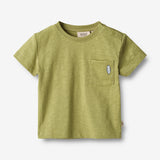 Wheat Main  T-skjorte S/S Dines Jersey Tops and T-Shirts 4122 sage