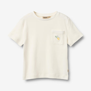 Wheat Main T-skjorte S/S Elsine T-Shirt 3182 ivory