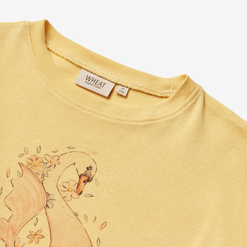 Wheat Main  T-skjorte S/S Ester Jersey Tops and T-Shirts 5001 pale apricot