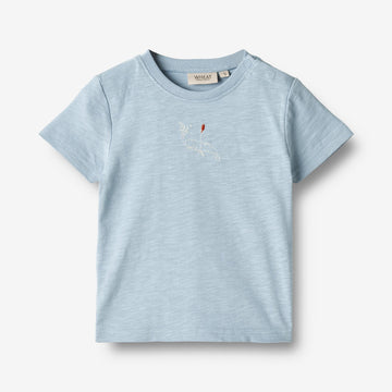 Wheat Main  T-skjorte S/S Holger Jersey Tops and T-Shirts 1049 blue summer